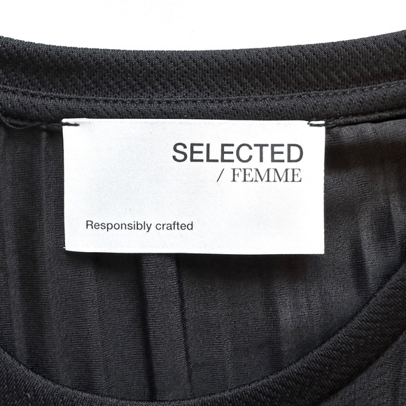 Selected Femme plisse midi dress - Picture 8 of 15